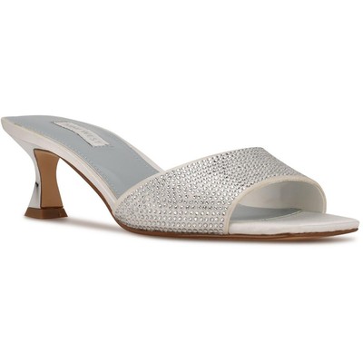

Женские туфли Nine West Indra 5 из искусственной кожи с открытым носком на маленьком каблуке BHFO 8951, Indra 5