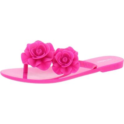 Шлепанцы Mini Melissa Girls Harmonic Garden без шнурков на плоской подошве для бассейна BHFO 3541