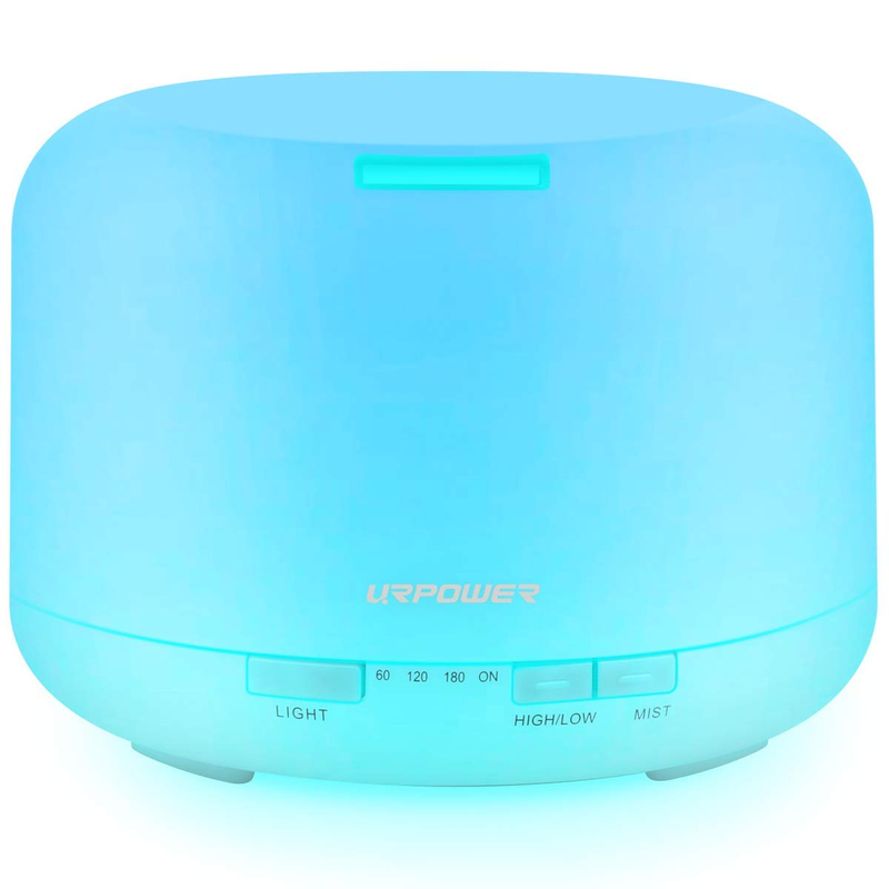 500ML Essential Oil Diffuser Humidifiers Ultrasonic Aromatherapy with 4 Timer