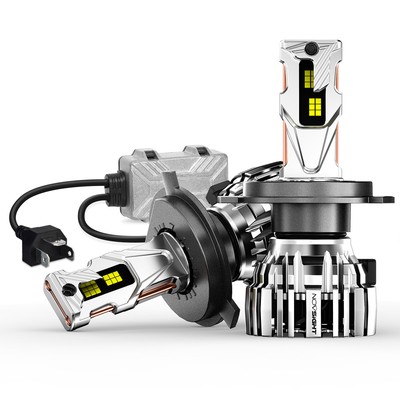 NOVSIGHT H4 9003 LED Headlight High Low Beam Bulbs Conversion Kit 6500K White 2X