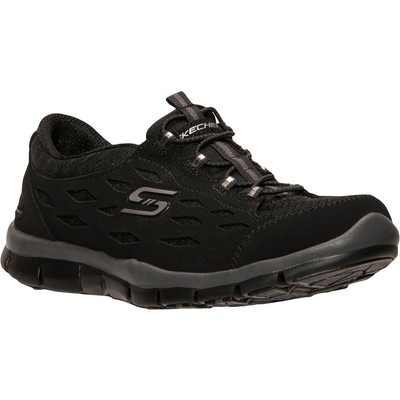 Женские черные кроссовки Skechers Прогулочная обувь Кроссовки 9 Wide (C,D,W) BHFO 6110