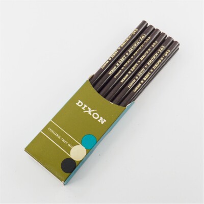 Vintage Joseph Dixon Crucible Company, USA Best BROWN #343 Pencil *1 Dozen*