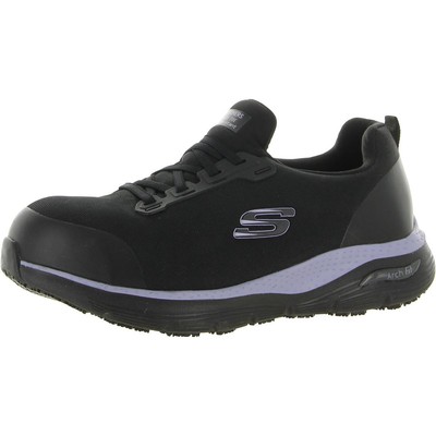 

Женская рабочая и защитная обувь Skechers Arch Fit SR Evzan, ширина 10 (C,D,W) 7322, Black/purple