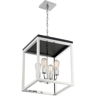 Nuvo Lighting 60/7094 Cakewalk Pendant Polished Nickel and Black Accents