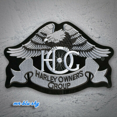 Small Silver Heritage Eagle Patch ~ Harley Davidson Owners Group HOG H.O.G.