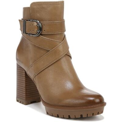 Женские ботильоны-пинетки Naturalizer из кожи Lyra Tan шириной 12 см (C, D, W) BHFO 0675