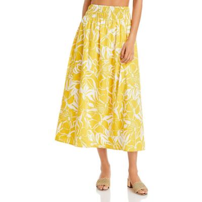 

Женская плиссированная юбка миди до середины икры Faithfull the Brand Kiera BHFO 3708, Marigold