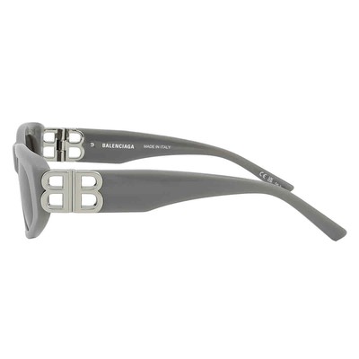 Pre-owned Balenciaga Grey Cat Eye Ladies Sunglasses Bb0095s 015 53 Bb0095s 015 53 In Gray