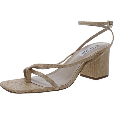 Женские туфли Steve Madden Alaina бежевого цвета на блочном каблуке 10 см (B,M) BHFO 9694