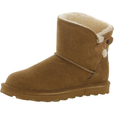 

Женские замшевые зимние ботильоны Bearpaw Margaery, широкие светло-коричневые, 7, средние (B,M), BHFO 0355, Tan