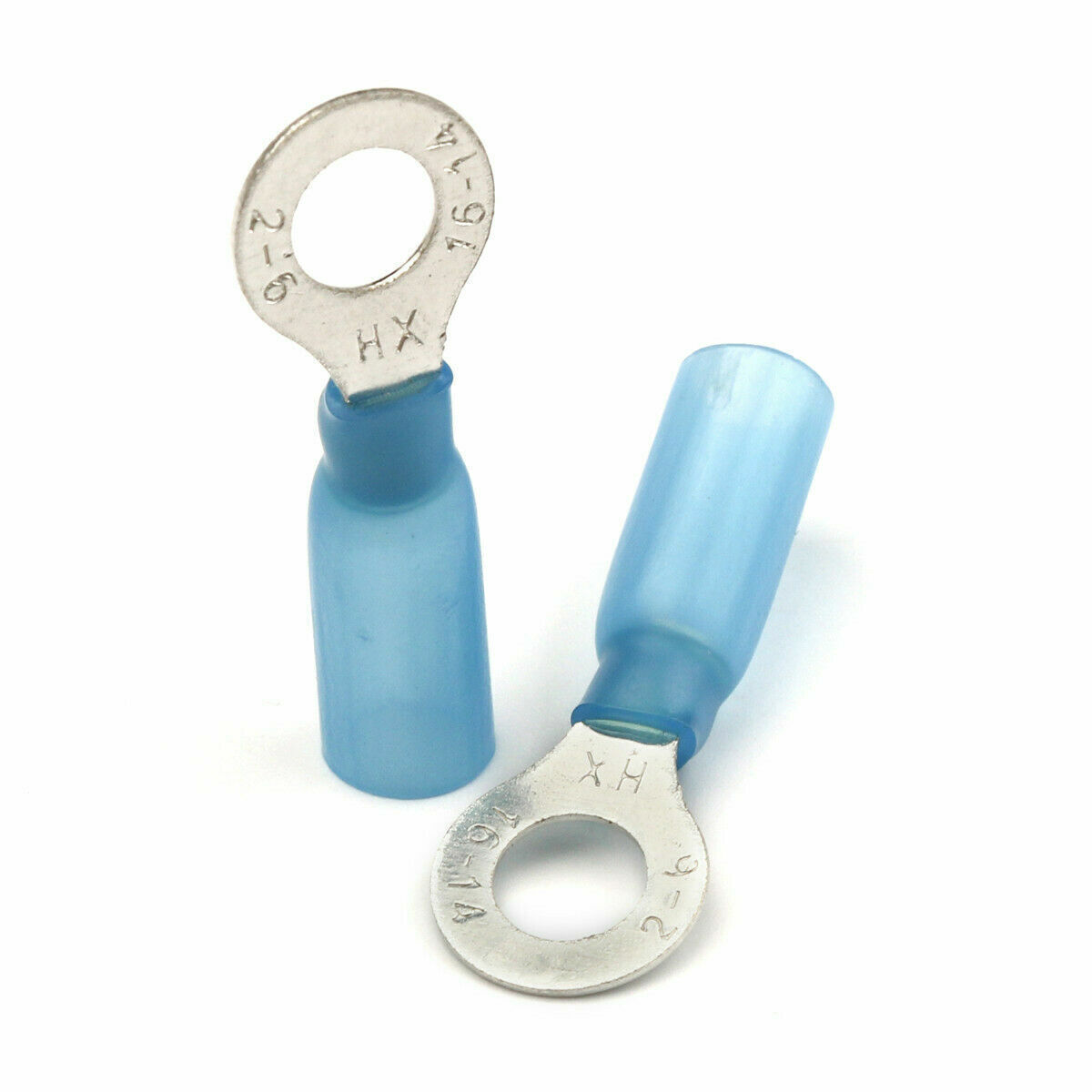 50x Heat Shrink Wire Connector Electrical 1/4" Ring Crimp Terminal 16-14AWG