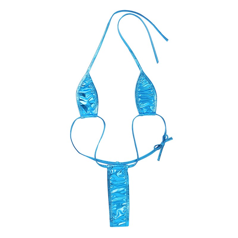 US Women Slingshot Bikini Halter Lingerie Set Exotic Swimwear One Piece