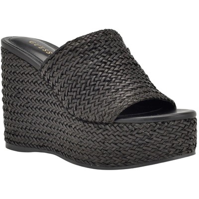 Женские босоножки Guess Yenisa, черные плетеные босоножки Mule, размер 10, средний (B, M), BHFO 3787