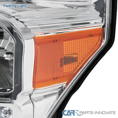 Fits 11-16 Ford F250 F350 F450 F550 SuperDuty Clear Headlights Lamps Left+Right