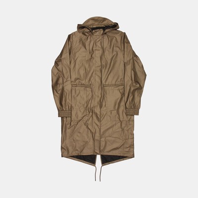 Rains String Parka  / Size M / Long / Mens / Brown / Polyester