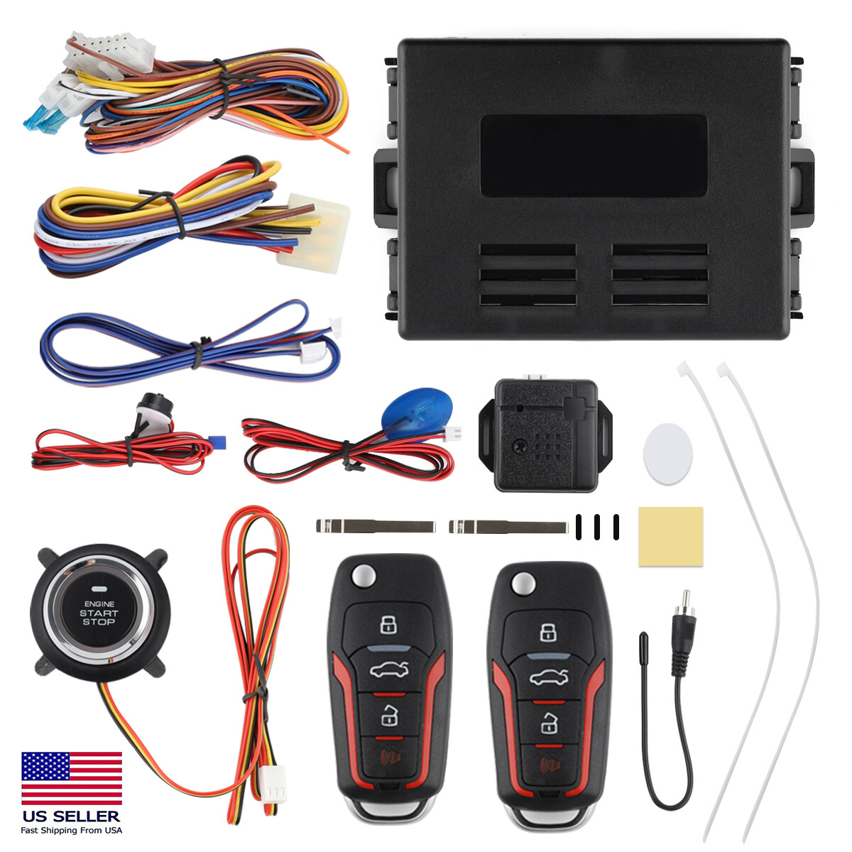 Remote Engine Starter Push Button Kit Us