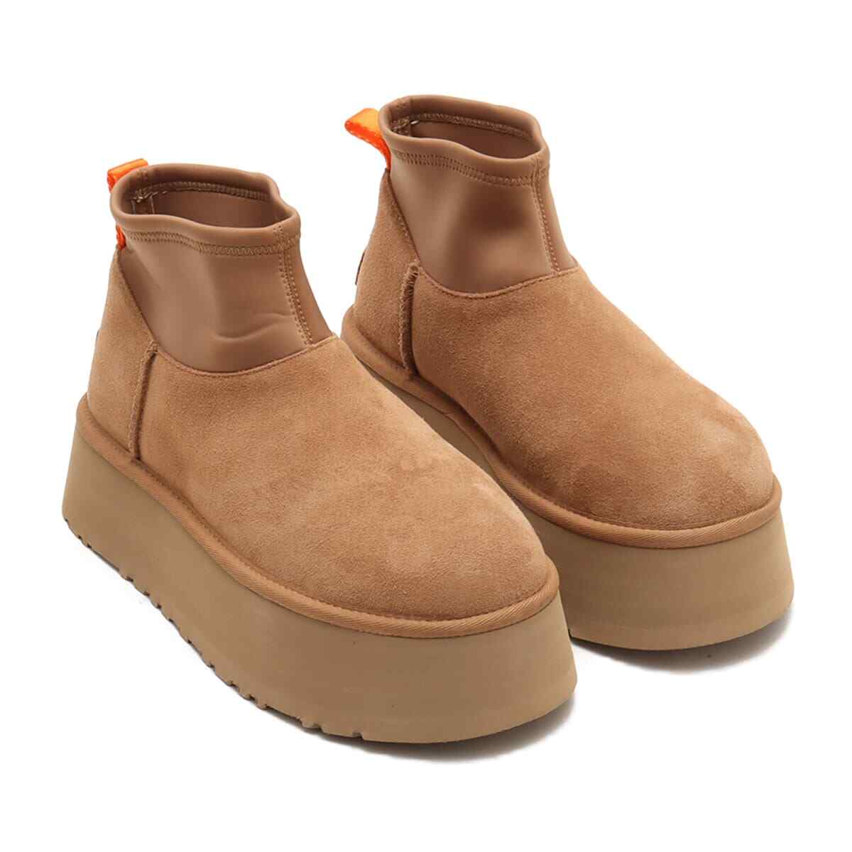 Pre-owned Ugg 1158275-ahs  Women's Classic Mini Dipper Puffer Amphora Chestnut (women's) In Brown