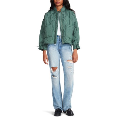 

Женская стеганая куртка со стеганым воротником и воротником Steve Madden BHFO 4102, Deep green, BN102889
