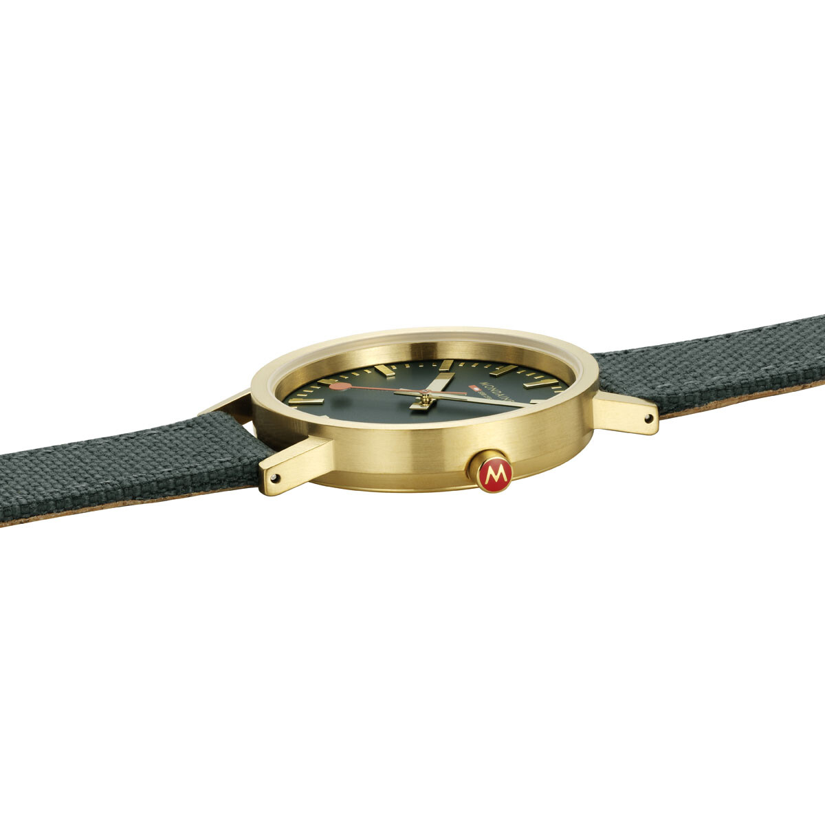 Pre-owned Mondaine Women's Watch Classic Wrist Watch 1 13/32in A660.30314.60sbs Textile