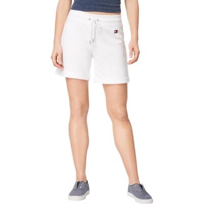 

Tommy Hilfiger Sport Женские белые шорты для фитнеса с манжетами Athletic  BHFO 5743, Белый