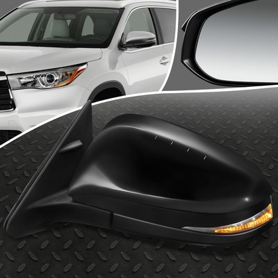 ДЛЯ 14-17 TOYOTA HIGHLANDER OE STYLE С ЭЛЕКТРОПРИВОДОМ + ПОВОРОТНИК НА ЛЕВОМ БОКОВОМ ЗЕРКАЛЕ ДВЕРИ
