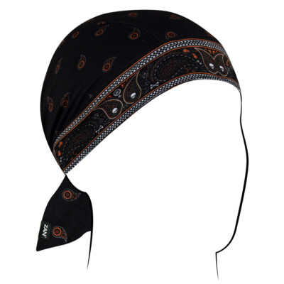 Zan  Flydanna  SportFlex  Classic Bandana Black & Orange