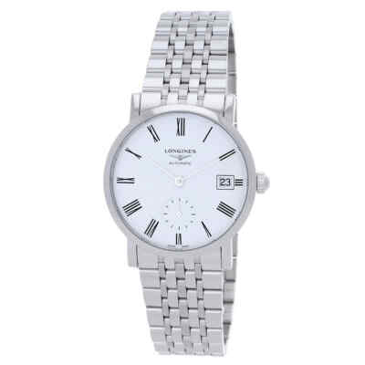 Элегантные женские часы Longines с белым циферблатом и автоподзаводом L4.312.4.11.6