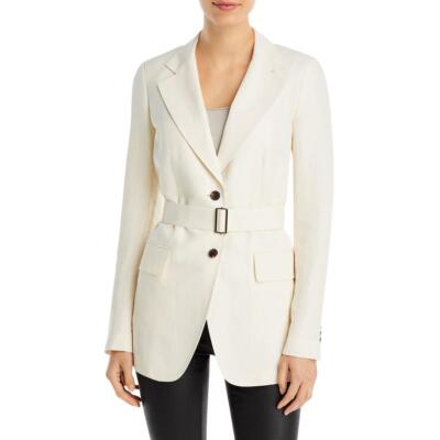 

Женская куртка Lafayette 148 New York Kettson с поясом и двумя пуговицами BHFO 7165, Алебастр
