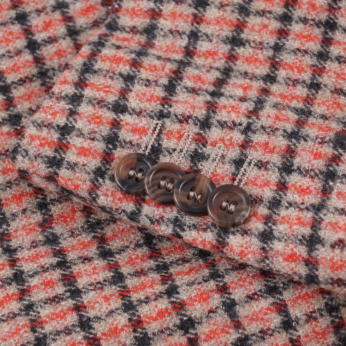 Pre-owned Canali 'kei' Slim-fit Soft Woven Flannel Wool Sport Coat 42r (eu 52) In Pink