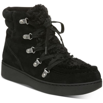 

Женские замшевые ботинки на танкетке Zodiac Pierson со шнуровкой BHFO 7844, Black leather, Pierson