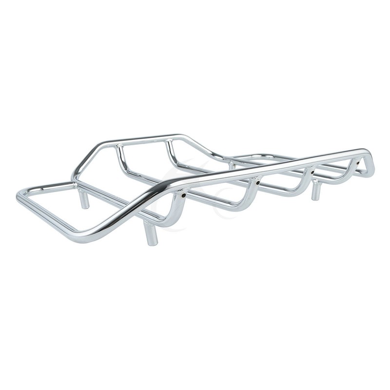 Chrome Trunk Luggage Rack Rail Fit For Harley Touring Electra Street