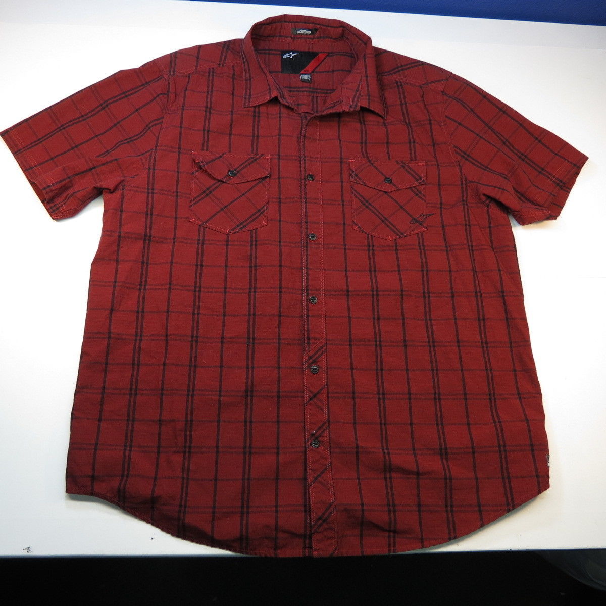Alpinestars Short Sleeve Casual Button-Down Shirts for Men
