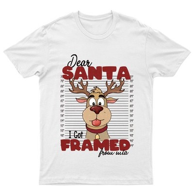Dear Santa I Got Camiseta Unisex Regalo Bosque Retro Temporada Divertida Navi...