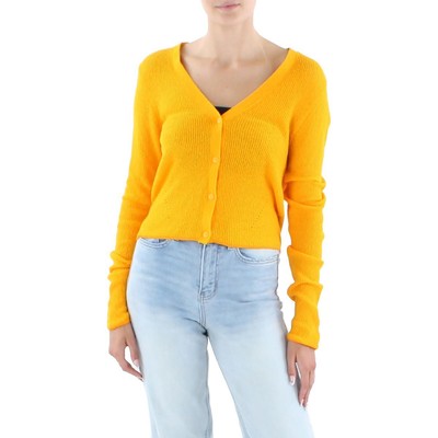 

Жёлтый женский кардиган с лазерной резкой Rag - Bone Soleil, топ  BHFO 5836, Deep yellow