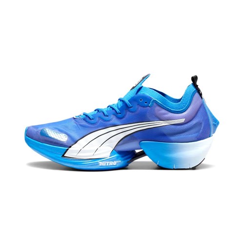Pre-owned Puma Fastr Nitro Elite Running Blue Red Running Shoes 195336-08 Mens Size 7