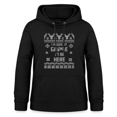 I Paused My Game To Be Here Gamer Ugly Christmas Frauen Hoodie