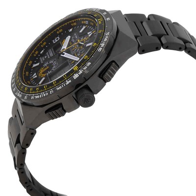 Pre-owned Citizen Promaster Skyhawk A-t Chronograph Gmt Black Dial Men's Watch Jy8127-59e