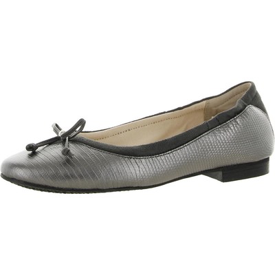 

Женские кожаные балетки без шнуровки Cole Haan Keira с принтом ящерицы BHFO 5094, Pewter lizard print, Keira