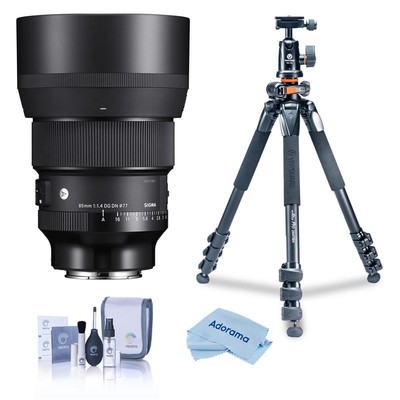 Объектив Sigma 85mm f/1.4 DG DN ART для Sony E с комплектом штатива Alta Pro 264AT
