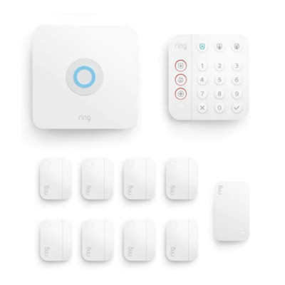 Ring Alarm Security System 2nd Gen Wireless Range, Contact, Keypad, 11 Piece Kit