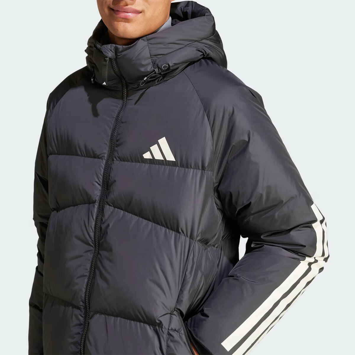 New Adidas Mens COLD RDY 3S LONG DOWN JACKET JG3840 BLACK S