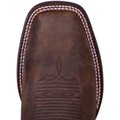 Pre-owned Dan Post Men's Abram Tan Square Toe Western Boots Dp4562 In Brown