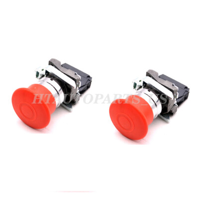 2 Pcs 4360475 E-Stop Switch FOR JLG Push-pull Emergency Stop Switch Assembly