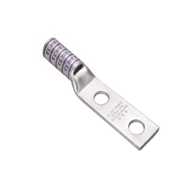 Burndy YAZ282TC14E2 - CULUG-4/0STR-LNG W/PORT2HOLE 1/4STUD E2 (1 EA)