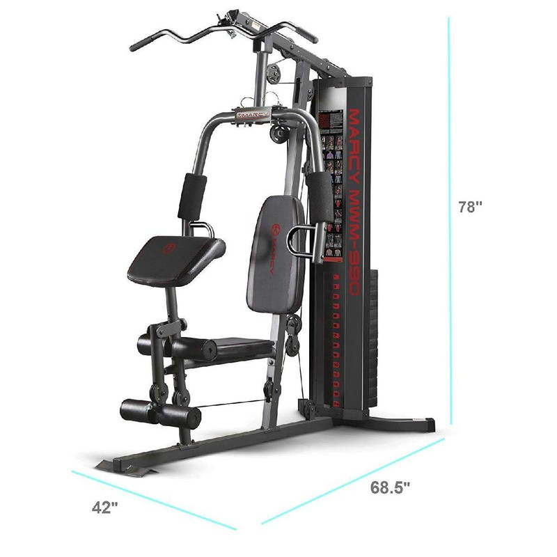 Marcy MWM-990 150-lb Multifunctional Home Gym Station for Total