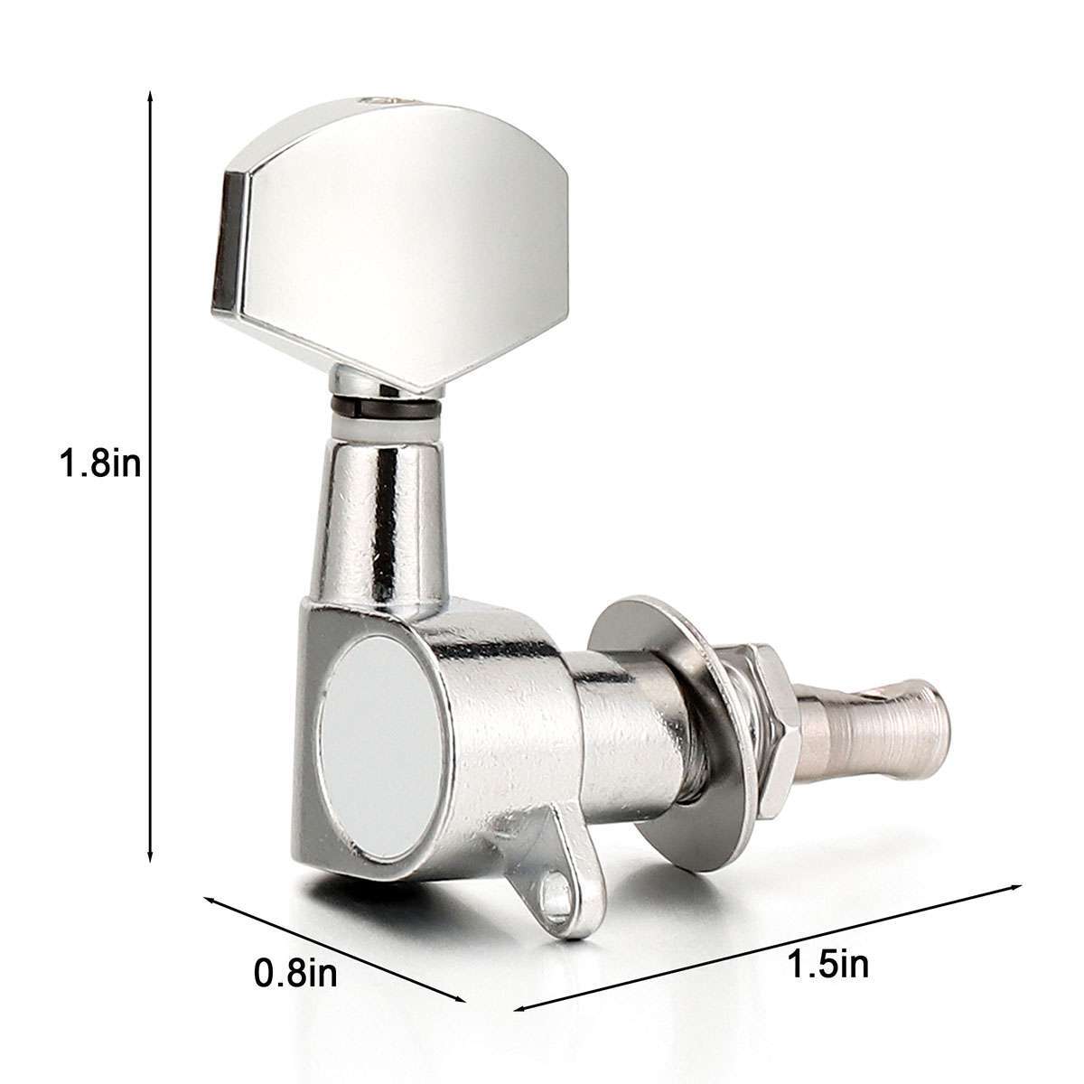 6pcs Guitar String Tuning Pegs Locking Tuners Keys Machine Heads Chrome Set