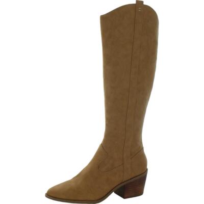 

Dolce Vita Женские кожаные ботинки OBELLA в ковбойском стиле, ботинки в стиле вестерн BHFO 8435, Коричневый, OBELLA