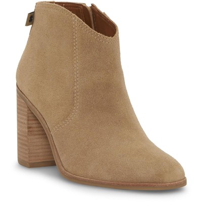 Lucky Brand Womens Pellyon Tan Suede Ankle Boots Shoes 12 Medium (B,M) BHFO 0432
