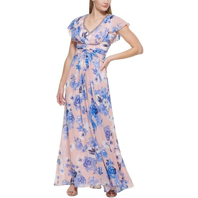 

Женское свадебное вечернее платье макси с цветочным принтом Eliza J BHFO 4937, Blush