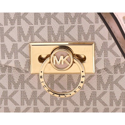 Pre-owned Michael Kors Ladies Hendrix Extra-small Logo Convertible Crossbody Bag In Yellow